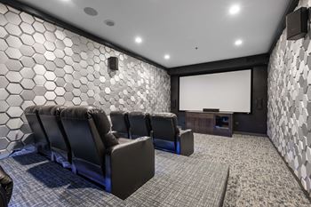 Community Movie Theater at Avant at the Arboretum Apartments in Lisle, IL 60532